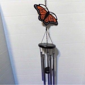 NEW Monarch Butterfly Metal Wind Chime